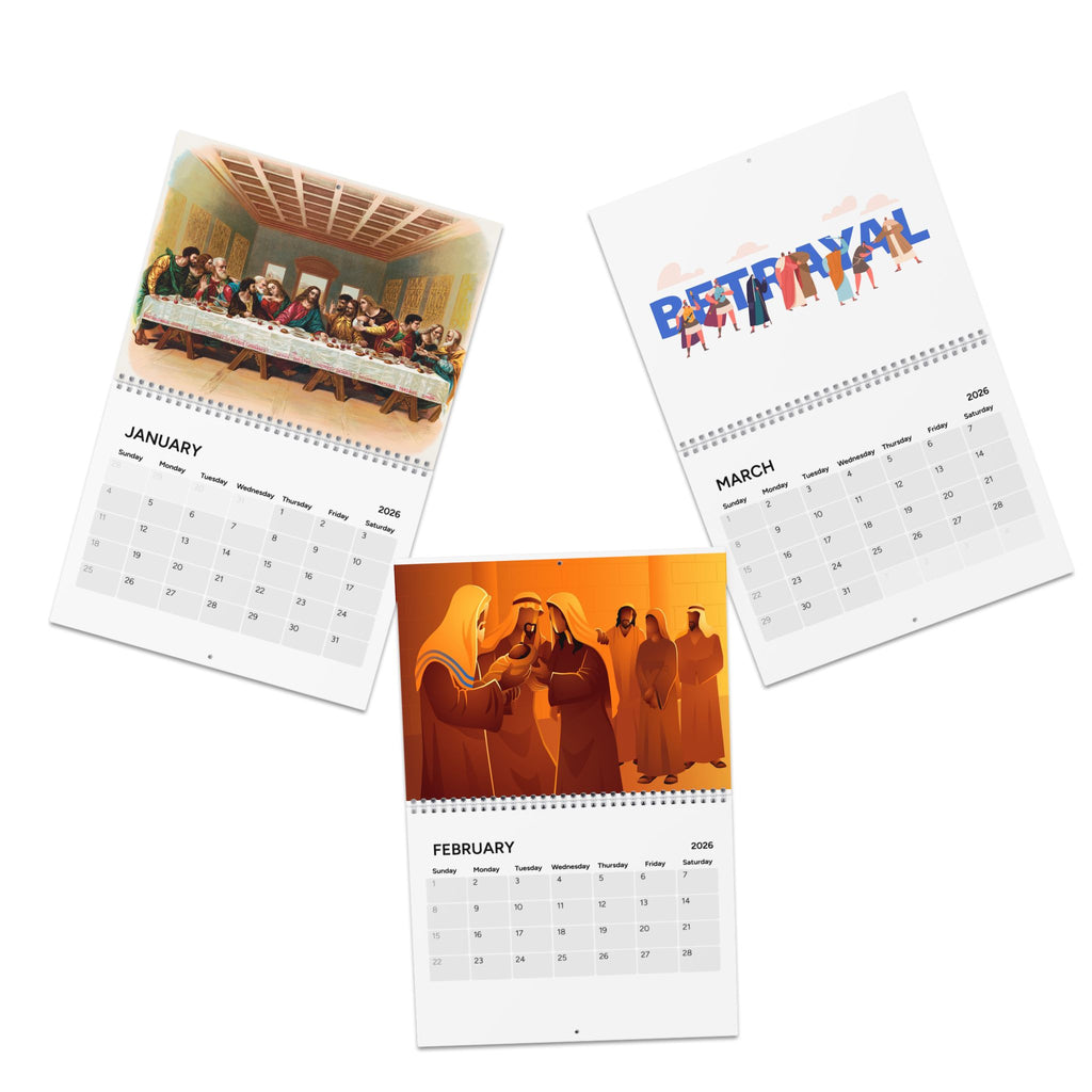2026 Christian Wall Calendar — 'Walk the Year with Jesus' Religious Art Calendar