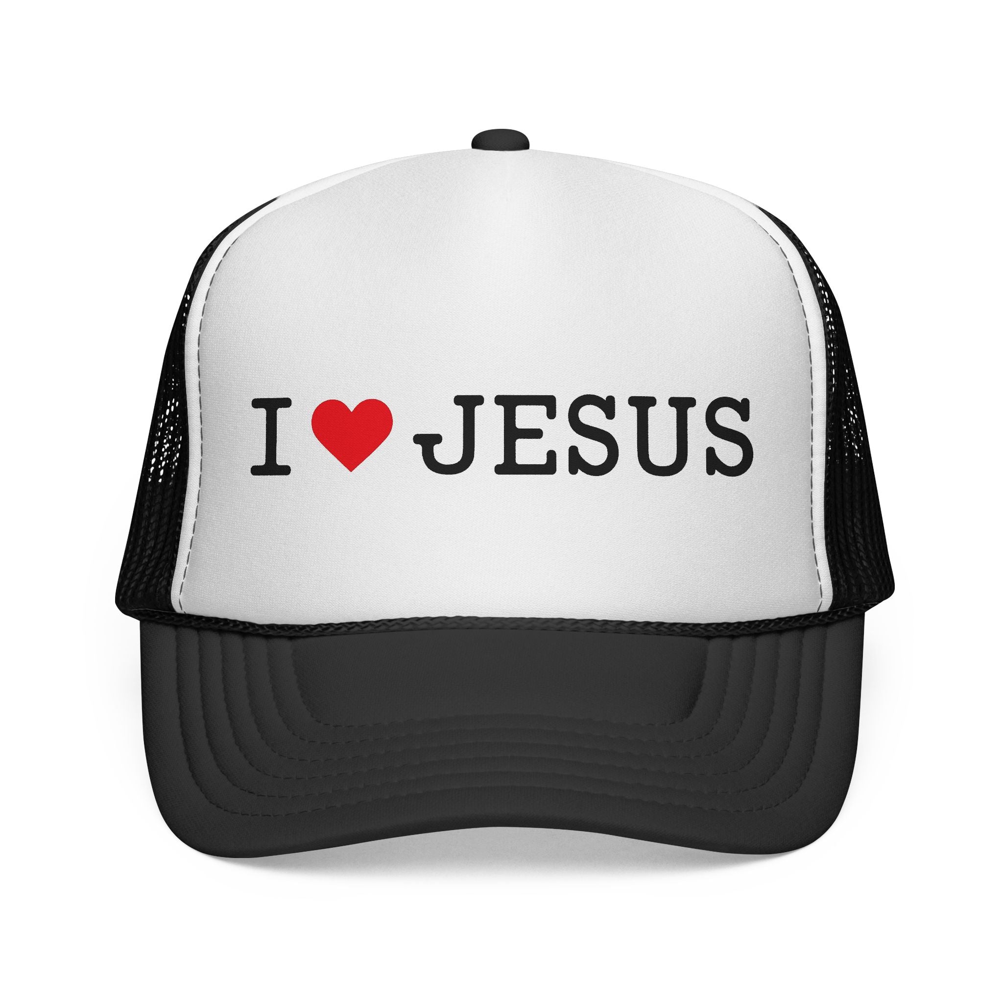 I  JESUS Trucker Cap — Christian Faith Mesh Hat